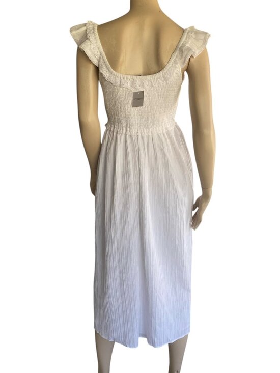 American Eagle NWT Flutter Sleeve Smocked Dress SZ M - Picture 4 of 14